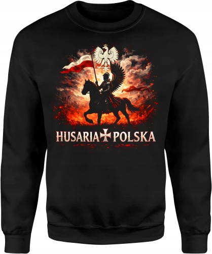 Husaria Polska skrzydlata jazda orzeł historyczny Męska bluza 