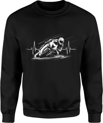 Motocykl Sportowy Ścigacz Racing Rider Prędkość Męska bluza