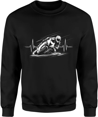 Motocykl Sportowy Ścigacz Racing Rider Prędkość Męska bluza 