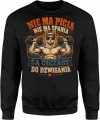 Nie ma picia nie ma spania Lama siłownia alpaka gym Męska bluza 