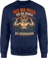 Nie ma picia nie ma spania Lama siłownia alpaka gym Męska bluza 