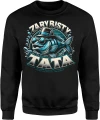 Zarybisty Tata wędkarstwo ryba pasjonat łowienia Męska bluza 