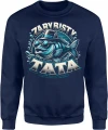 Zarybisty Tata wędkarstwo ryba pasjonat łowienia Męska bluza 