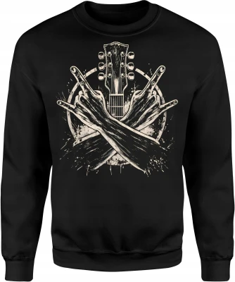 Gitara Rock Muzyka Heavy Metal Festival Męska bluza