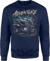 Adventure is calling and i must go motocykl Męska bluza 