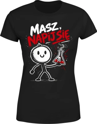 Chemia laboratoryjna toxic potion stickman Damska koszulka