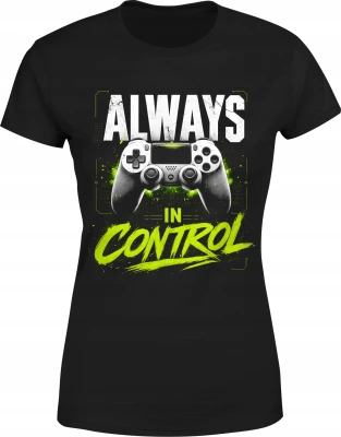 Always In Control Gracz Gaming Pad Konsola Damska koszulka