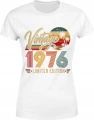 Vintage 1976 limited edition rocznik legendarny styl Damska koszulka 