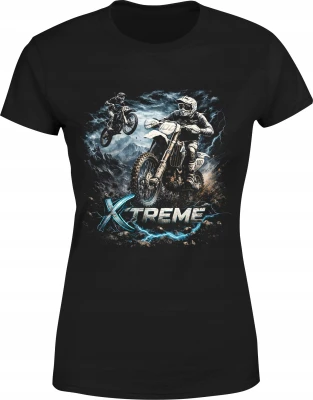 Extreme motocross motocykle dirt bike offroad Damska koszulka