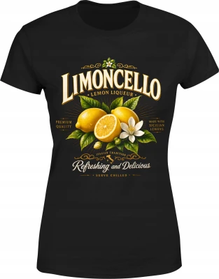 Limoncello cytryny sycylijskie włoski likier lemon Damska koszulka