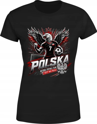 Polska Piłka Nożna Orzeł Reprezentacja Narodowa Futbol Damska koszulka 