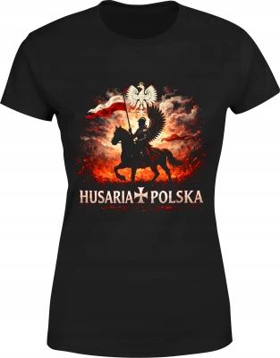 Husaria Polska skrzydlata jazda orzeł historyczny Damska koszulka