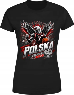 Polska Koszykówka Orzeł Reprezentacja Narodowa Kibic Damska koszulka