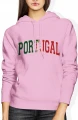 Portugal Flaga Portugalii Football Fan Style Damska bluza z kapturem 