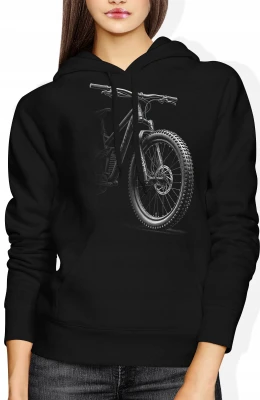 Rower Górski MTB Downhill Enduro Damska bluza z kapturem