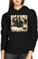 Mops pies puppy cute dog lovers Damska bluza z kapturem 