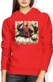 Mops pies puppy cute dog lovers Damska bluza z kapturem 