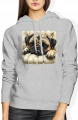 Mops pies puppy cute dog lovers Damska bluza z kapturem 