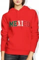 Mexico flaga Meksyk latino fiesta wakacje Damska bluza z kapturem 