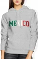 Mexico flaga Meksyk latino fiesta wakacje Damska bluza z kapturem 