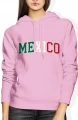 Mexico flaga Meksyk latino fiesta wakacje Damska bluza z kapturem 
