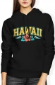 Hawaii tropikalne wakacje summer beach Damska bluza z kapturem 