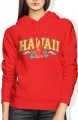 Hawaii tropikalne wakacje summer beach Damska bluza z kapturem 