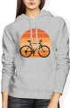 Rower Kolarstwo Gravel Szosa Rowerzysta Damska bluza z kapturem 