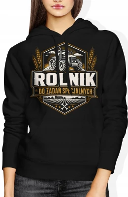 Rolnik Do Zadań Specjalnych Traktor Gospodarstwo Rolne Damska bluza z kapturem