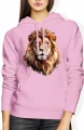 Król lew korona animal king safari Damska bluza z kapturem 