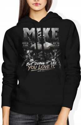 Mike Tyson boks legenda sport mistrz ringu Damska bluza z kapturem