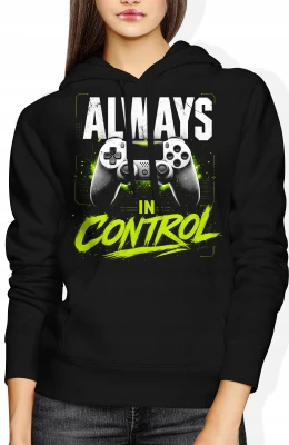 Always In Control Gracz Gaming Pad Konsola Damska bluza z kapturem