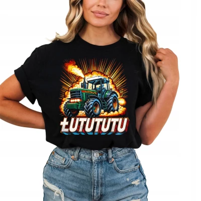 Łutututu Traktor Ursus Damska koszulka