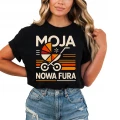 Moja nowa fura z wózkiem Damska koszulka 