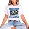 Bombardino Crocodilo Brainrot Tik Tok Memy Bombardiro Crokodilo Bombardinio Damska koszulka 