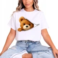 Miś Teddy Bear Misiek Z Suwakiem Damska koszulka 