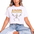 Szkielet ADHD z karabinami pistoletami Damska koszulka 