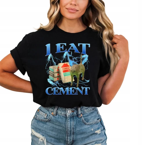 I Eat Cement koszulka damska z nadrukiem 