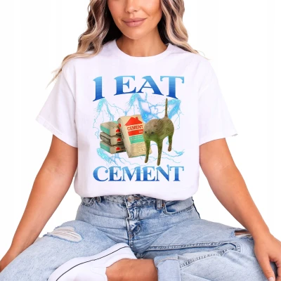 I Eat Cement koszulka damska z nadrukiem
