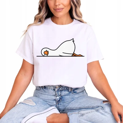 Z Leżącą Gęsią Goose Damska koszulka