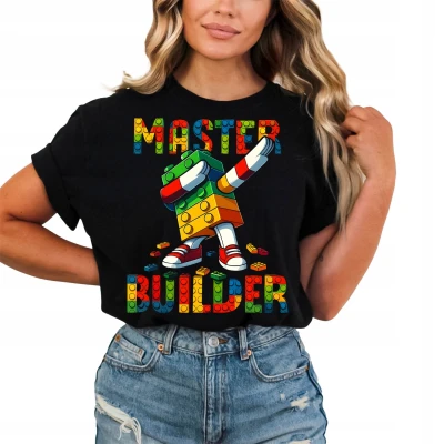 Master Builder – kolorowe klocki dla fanów budowania Damska koszulka