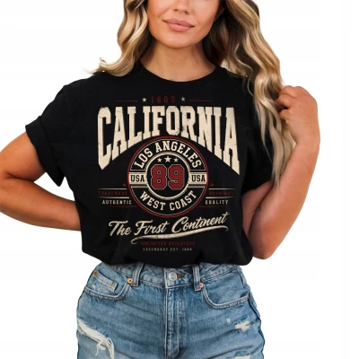 California Los Angeles West Coast 89 USA Damska koszulka