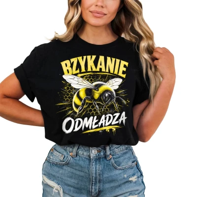 Bzykanie odmładza pasieka miód humor dla hodowcy pszczół Damska koszulka